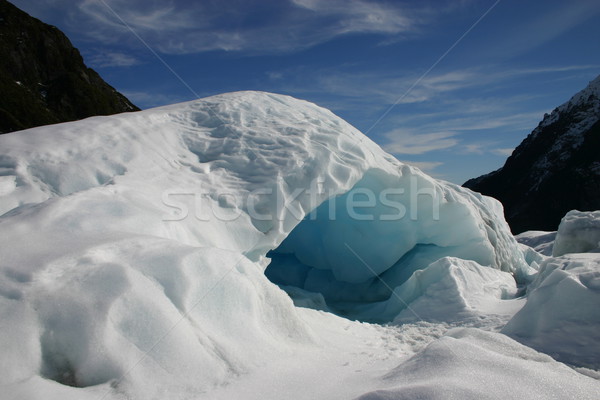 Ice cave Fox Glacier - New Zealand Stock photo © jeayesy