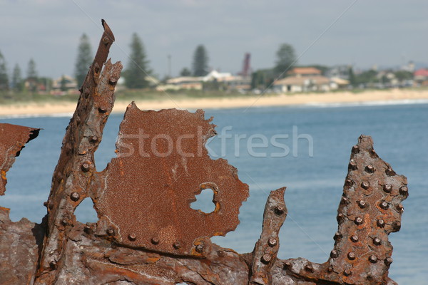 Stock foto: Rostigen · Metall · Schiff · zerstören · Rost