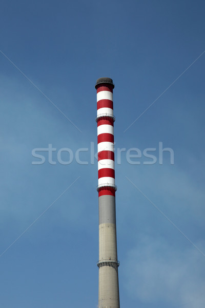 Red and White Industrial Stack Stock photo © jeayesy