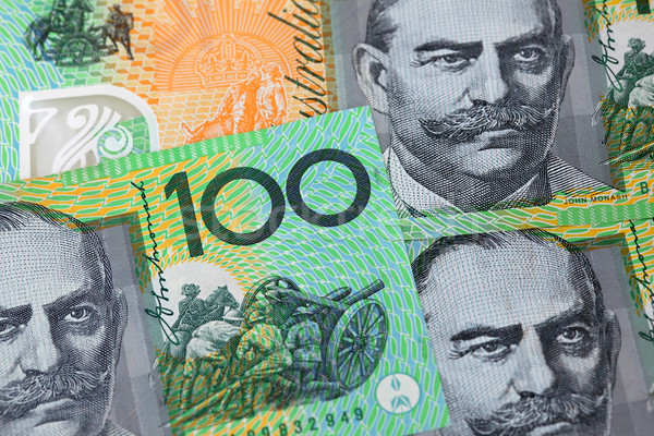 Australijczyk 100 Dolar zauważa tle Zdjęcia stock © jeayesy