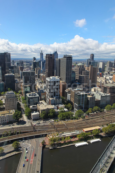 Melbourne - Victoria - Australia View of CBD  Stock photo © jeayesy