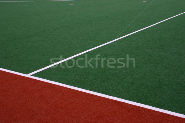 Hockey zijlijn veld sport groene lijn Stockfoto © jeayesy