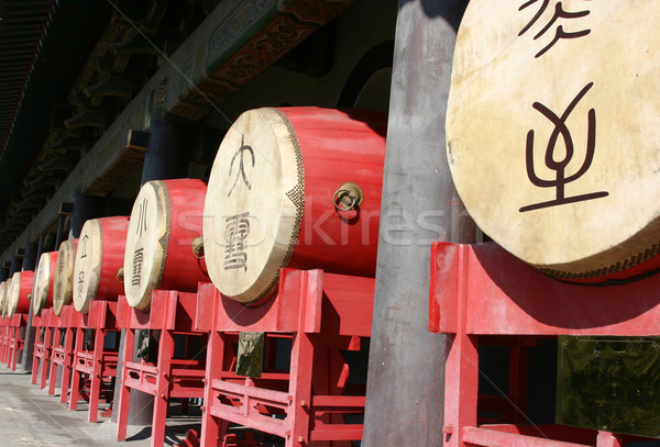 Drum Tower - Xian China Stock photo © jeayesy