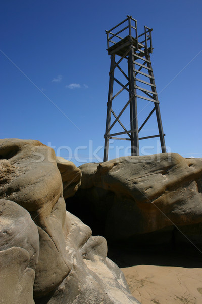 Shark tower - Redhead Beach Newcastle Australia Stock photo © jeayesy