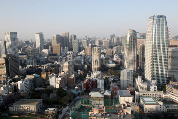 東京 日本 視圖 市中心 塔 城市 商業照片 © jeayesy