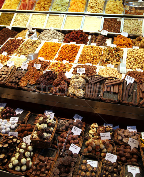 Mercato Barcellona cioccolato Foto d'archivio © jeayesy