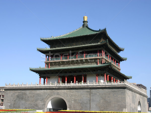 The Bell Tower - Xian China Stock photo © jeayesy