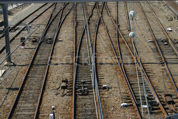 Tren numeroso industrial acero tema Foto stock © jeayesy