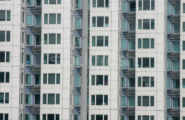 Hongkong toronyház magas élet sorok azonos Stock fotó © jeayesy