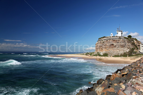 Nobbys Lighthouse - Newcastle Australia Stock photo © jeayesy