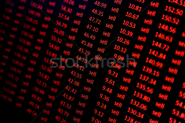Crash nummers verkopen woorden computer Stockfoto © jeayesy