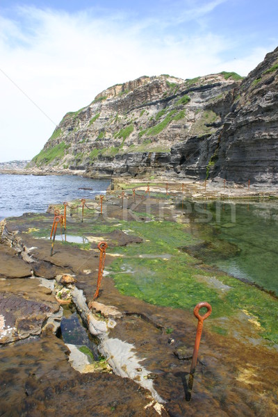 Buco newcastle Australia Ocean piscina Foto d'archivio © jeayesy