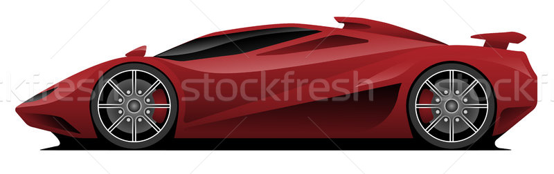 Super Car Vector Illustration Stock photo © jeff_hobrath