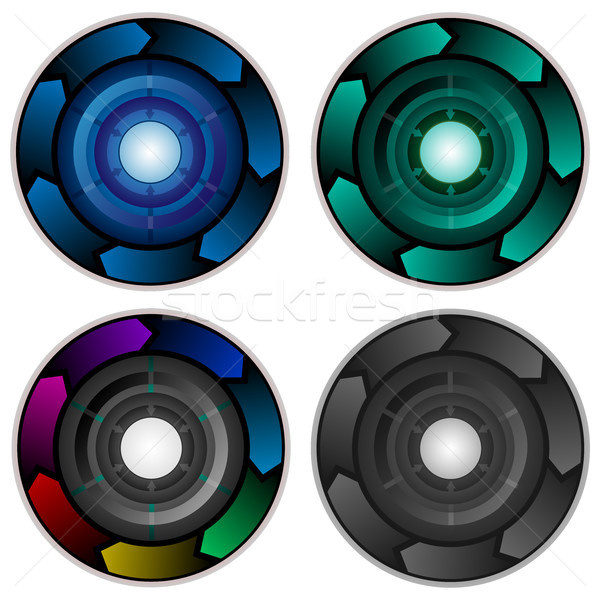 Infographic Corporate Presentation Circle Vectors Stock photo © jeff_hobrath