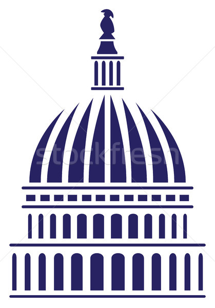 U.S. Capitol Dome Vector Illustration Stock photo © jeff_hobrath