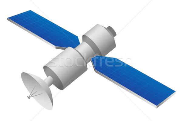 [[stock_photo]]: GPS · satellite · modernes · communications · espace