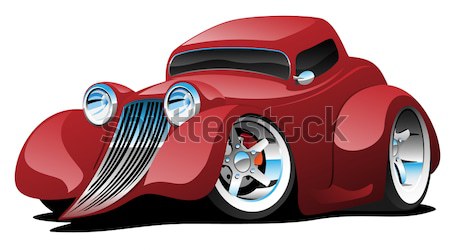 Clássico hot rod carro vintage americano grande Foto stock © jeff_hobrath