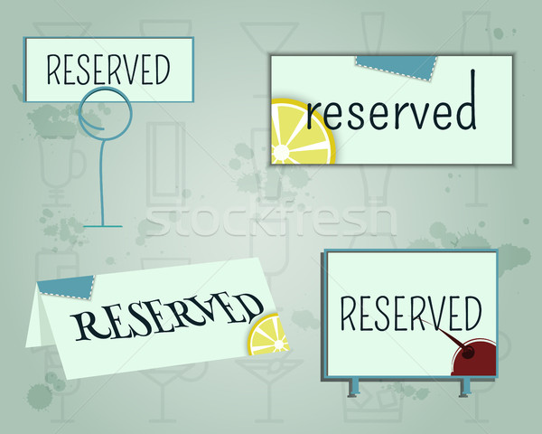 [[stock_photo]]: Réservation · signe · up · modèle · été · cocktail