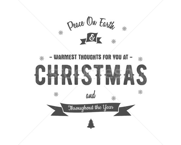 Vidám karácsony kívánságok vektor clipart ünnepek Stock fotó © JeksonGraphics