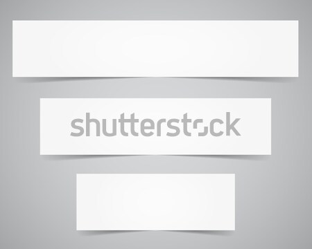 Corporate identity, banners template. Branding letterhead. Business identity kit. Paper edition. Pla Stock photo © JeksonGraphics