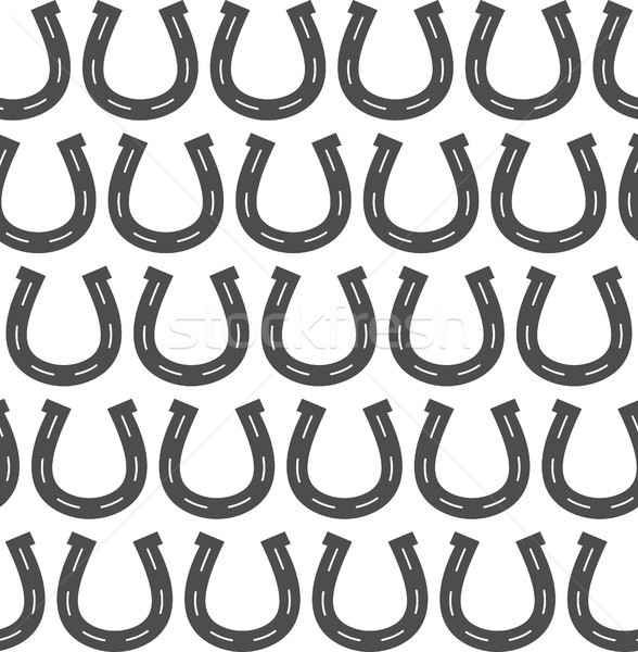 Horseshoes seamless pattern. Lucky background concept. Illustration Stock photo © JeksonGraphics