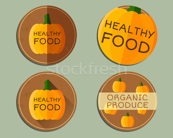 Stockfoto: Organisch · boerderij · corporate · identiteit · ontwerp · pompoen