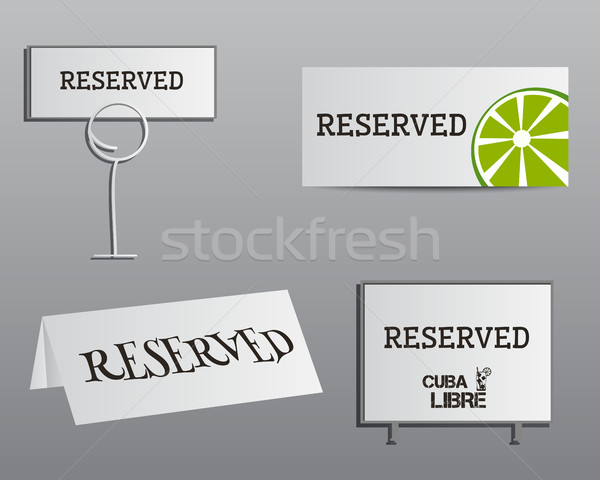 Réservation signe up modèle été cocktail [[stock_photo]] © JeksonGraphics