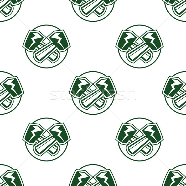 Hammers seamless pattern background, wallpaper. Football sports label style. Stock vector isolated o Stock photo © JeksonGraphics