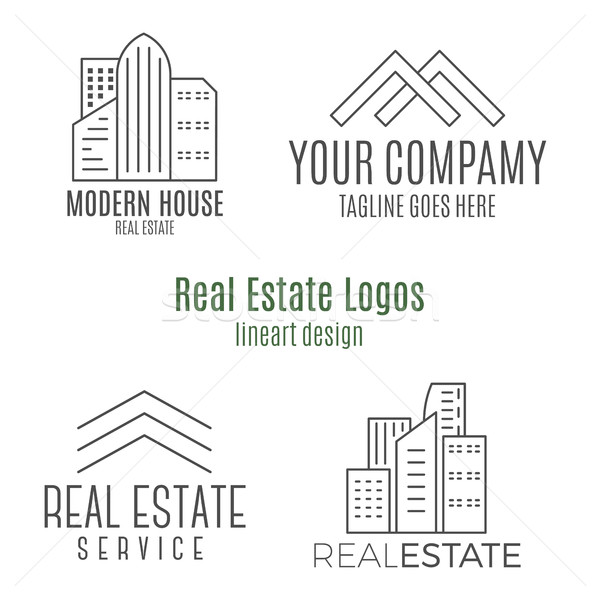 Real estate logo Stock photo © JeksonGraphics