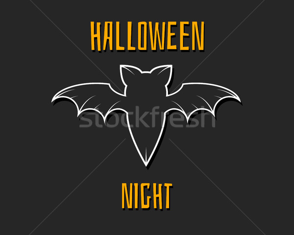 Elegant bat fericit halloween noapte Imagine de stoc © JeksonGraphics