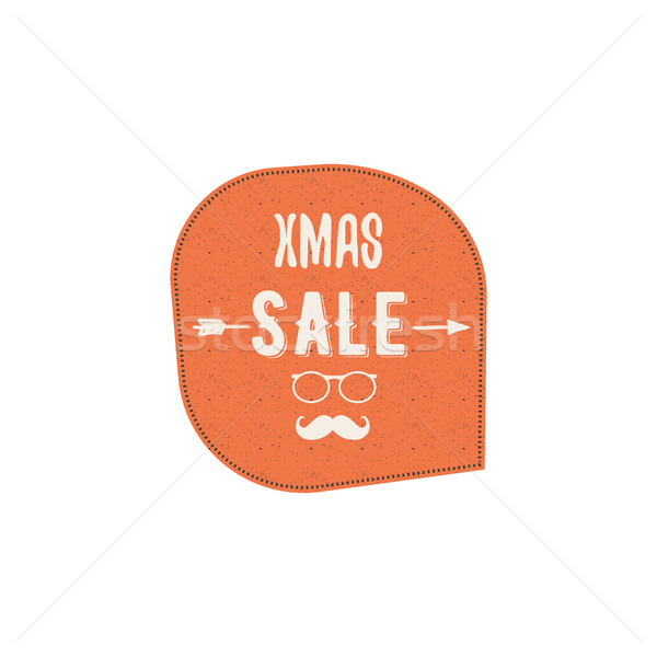 Stockfoto: Christmas · nieuwjaar · verkoop · label · tag · winter