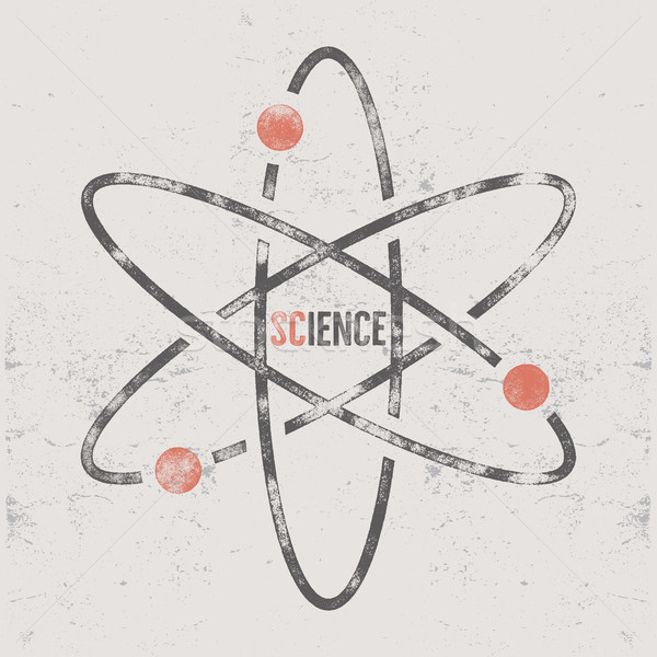 Vintage science affiche typographie rétro [[stock_photo]] © JeksonGraphics