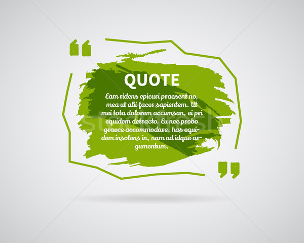 Quote blank templates. Watercolor, ink, splash Quote bubble. Empty template. Abstract business card  Stock photo © JeksonGraphics