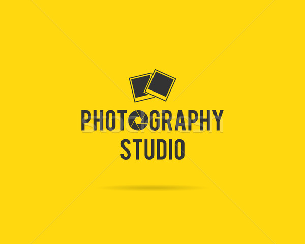 Jahrgang Fotografie Etiketten monochrome Design Stock foto © JeksonGraphics