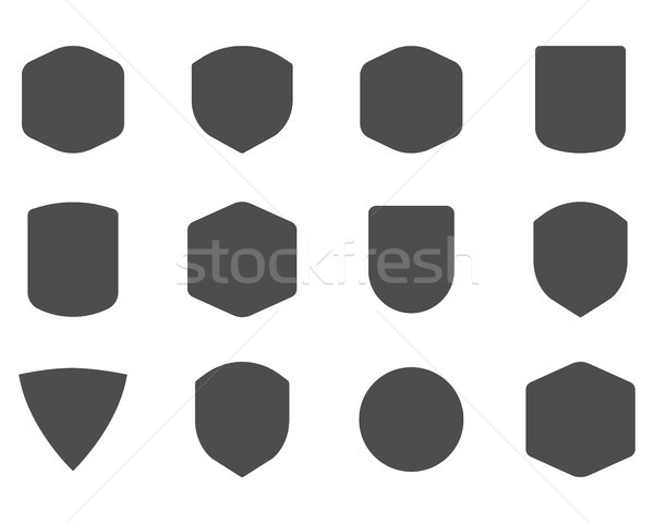 Set epocă cadre logo-ul etichete Imagine de stoc © JeksonGraphics