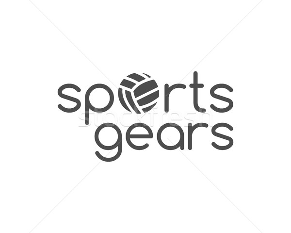 Voleibol etiqueta placa logo icono deportes Foto stock © JeksonGraphics