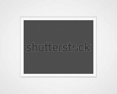 A4 / A3 Format paper design vector with text, picture frame and shadow Stock photo © JeksonGraphics