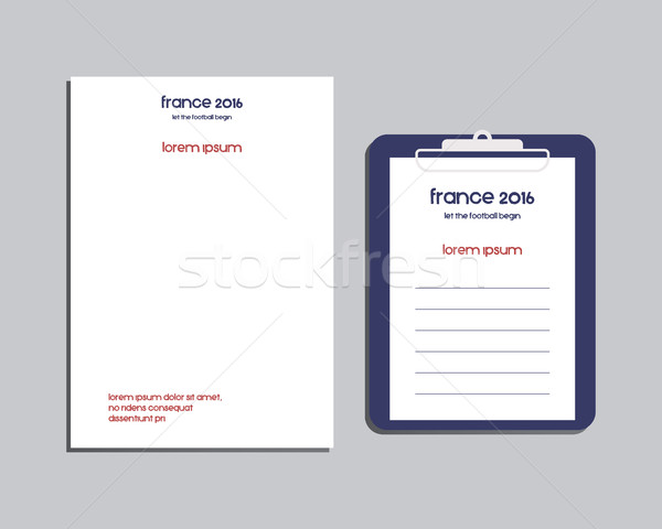 Professional Corporate Identity kit or business kit. A4 and A5 size. Corporate branding. France 2016 Stock photo © JeksonGraphics