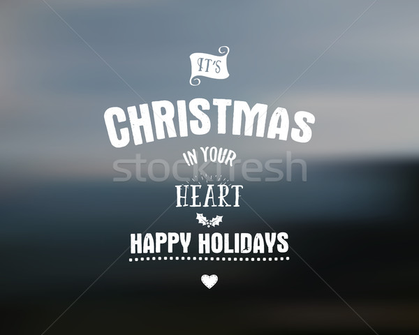 Merry Christmas lettering. Wishes clipart for Holiday season cards, posters, banners, flyers and pho Stock photo © JeksonGraphics