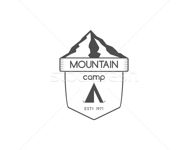 Klasszikus hegy trekking mászik kirándulás kempingezés Stock fotó © JeksonGraphics