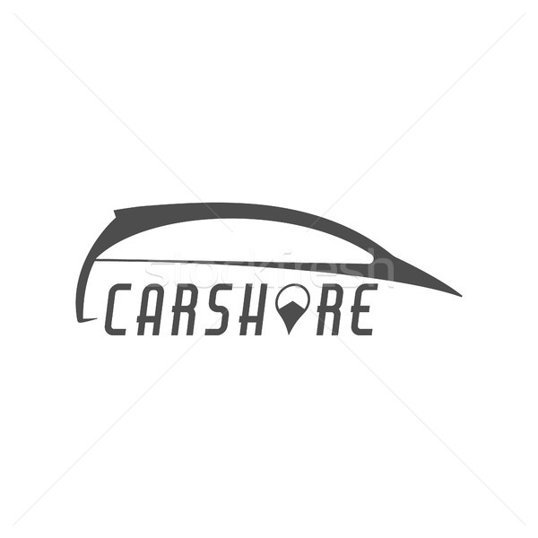 Car share logo design. Car Sharing concept. Collective usage of cars via web application. Carsharing Stock photo © JeksonGraphics