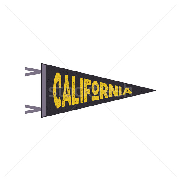 California pennant. California flag design. Retro tee design. Vintage cali t-shirt design. Travel pr Stock photo © JeksonGraphics