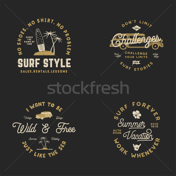 Surfen graphics web design print surfer Stockfoto © JeksonGraphics