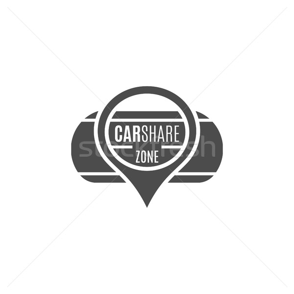 Car share logo design. Car Sharing vector concept. Collective usage of cars via web application. Car Stock photo © JeksonGraphics