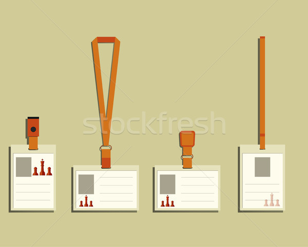 Business gestione consulenza targhetta badge modelli Foto d'archivio © JeksonGraphics