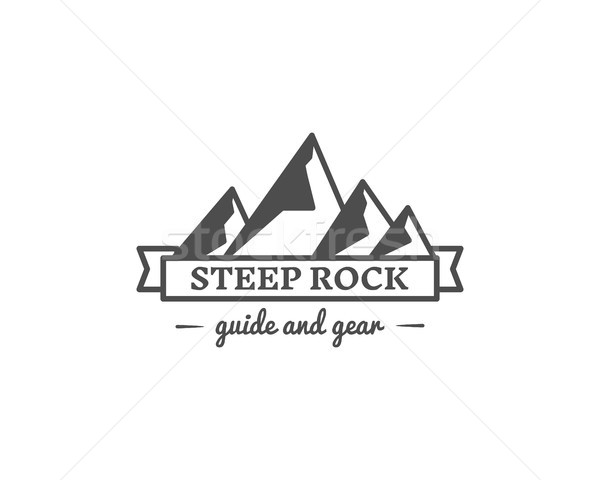Stock foto: Retro · Lager · Abzeichen · Freien · logo · Emblem