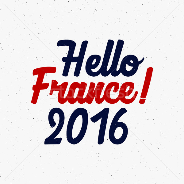 Francja Europie 2016 piłka nożna etykiety piłka nożna Zdjęcia stock © JeksonGraphics
