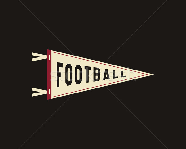 College football banner icona sport bandiera formazione Foto d'archivio © JeksonGraphics