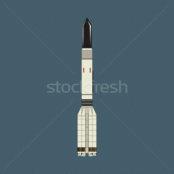 Space shuttle illustration. Stock vector illustration in flat design style. Stock vector isolated on Stock photo © JeksonGraphics