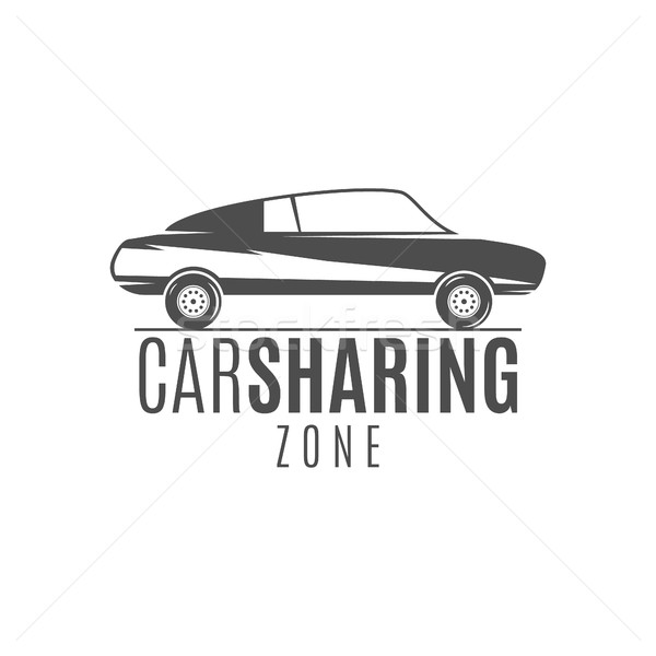 Car share logo design. Car Sharing concept. Collective usage of cars via web application. Carsharing Stock photo © JeksonGraphics